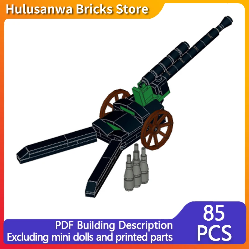 

18-гранная полевая артиллерийская модель MOC, строительные кирпичи, военное оборудование, модульные технологии, подарки, праздничная сборка, детские игрушки, костюм