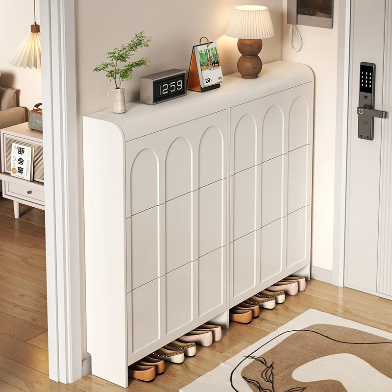 New Product Large Capacity Shoe Cabinet Multi Layer Shoe Rack Living Room Bench and Shoe
