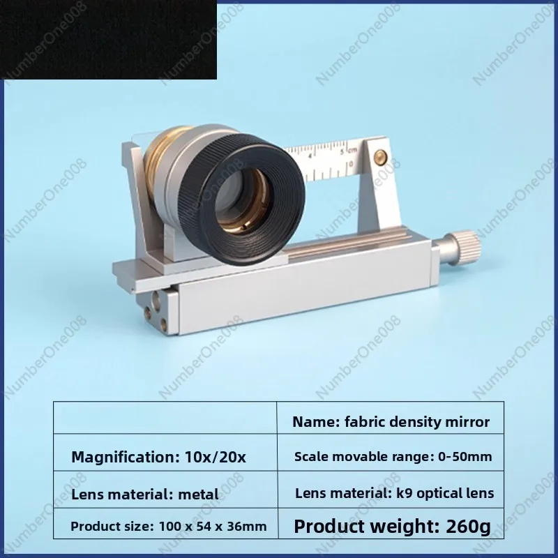 Y511B Fabric Density Counter 10x 20x Magnifier Dual Lens for Textile Weave Analysis Cloth Inspection Tool