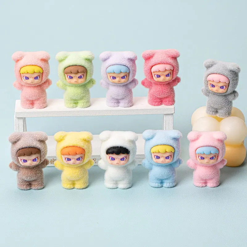 10pcs Anime Plush Dora Diy Decoration Accessories Blind Box Cute Mini Resin Desktop Ornament Doll Keychain Pendant Birthday Gift