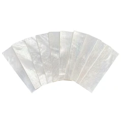 10x 마더 오브 펄 쉘 바이올린 첼로 베이스 활 인레이 36x12x1mm 슬라이스 루티에