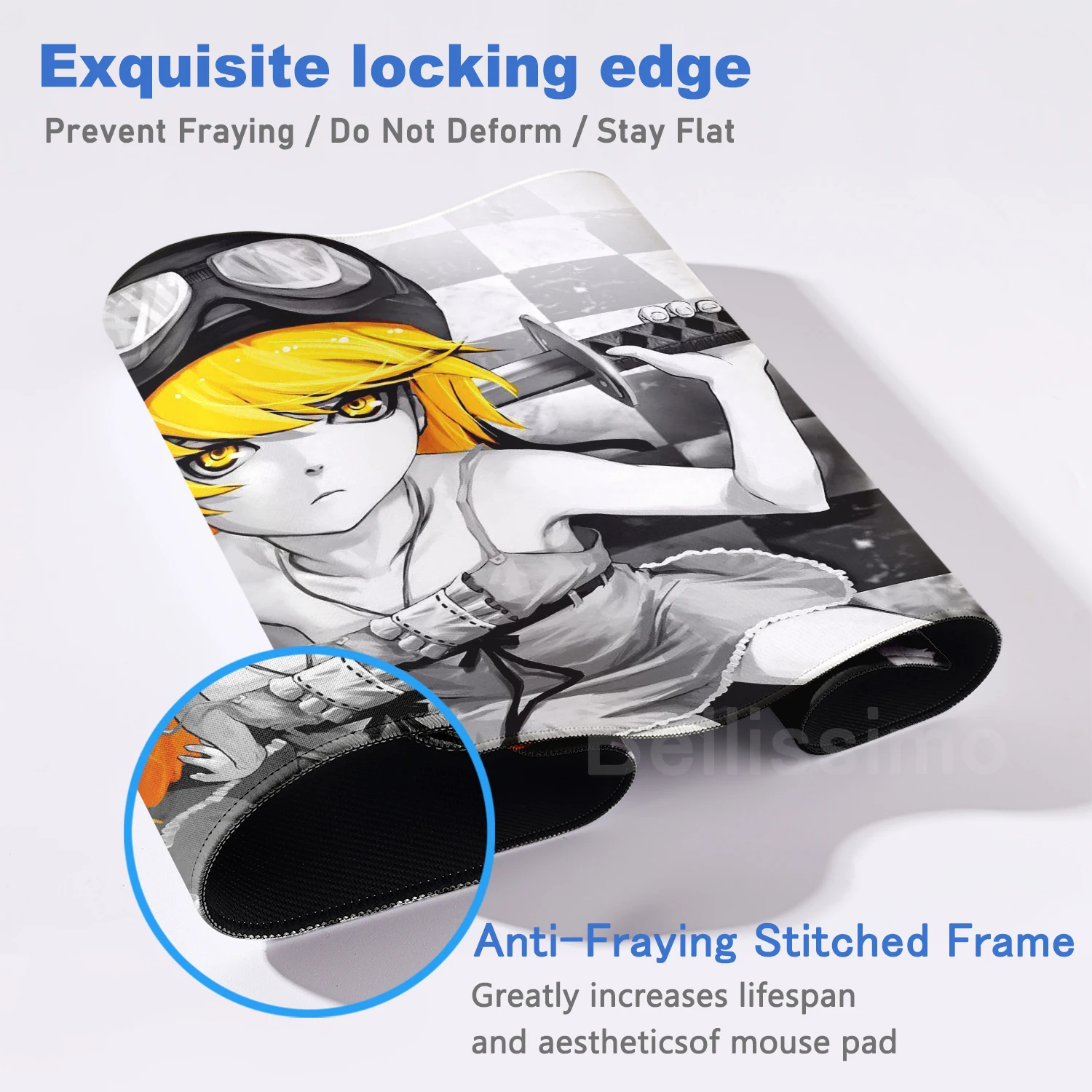 XXL Mousepad M Monogatari Mouse Pad Gaming Accessories Keyboard Pad Anime Ononoki Yotsugi Mat Large Computer Keyboard Table Mat