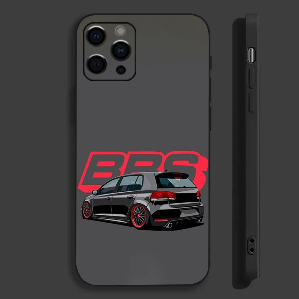 Sports Car G-Golf GTi Phone Case For Apple iPhone 15,14,13,12,11,Pro,X,XS,Max,XR,Plus,Mini Soft Black Cover