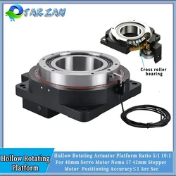 Hollow Rotating Actuator Platform Laser Marking Rotary Indexing Plate Circular Positioning Replace DD Motor Cam Divider 4 axis