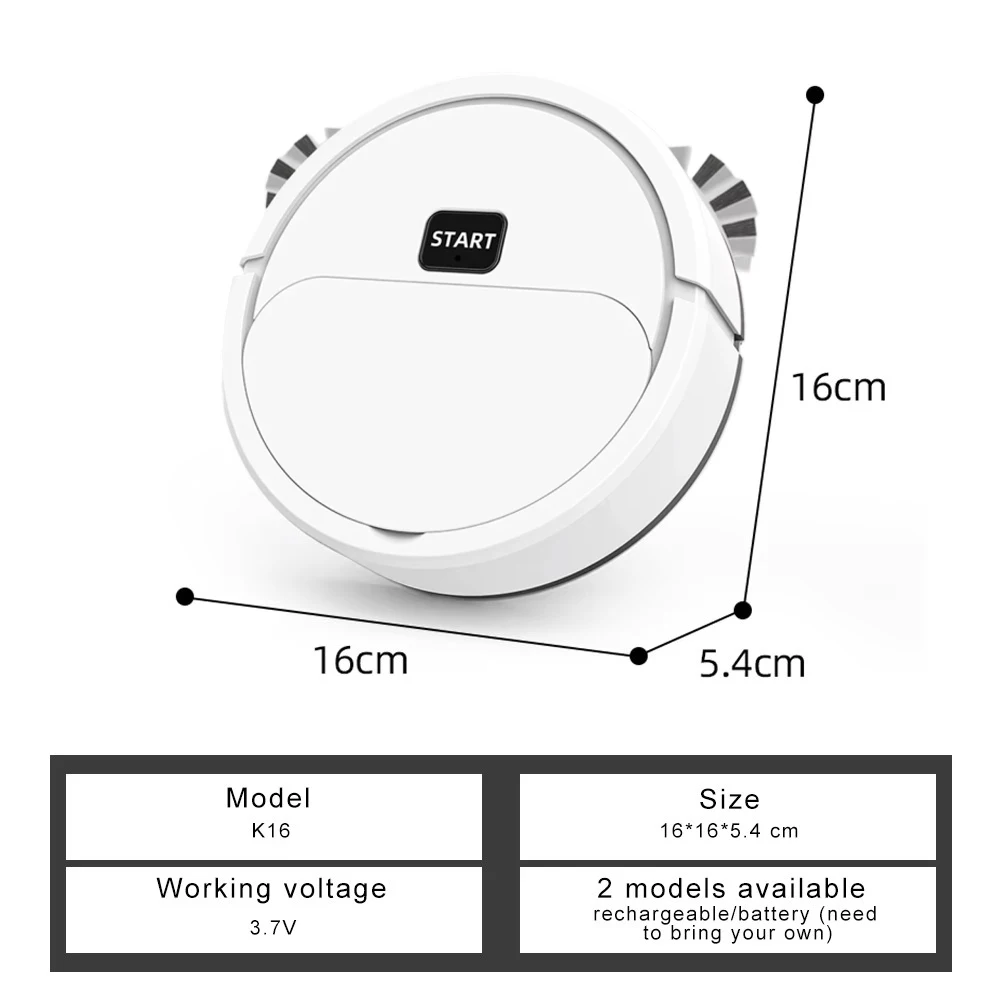 Sweeper Robot Powerful Suction Automatic Cleaning Intelligent Silent Rechargeable Home Sweeper Vacuum Cleaner