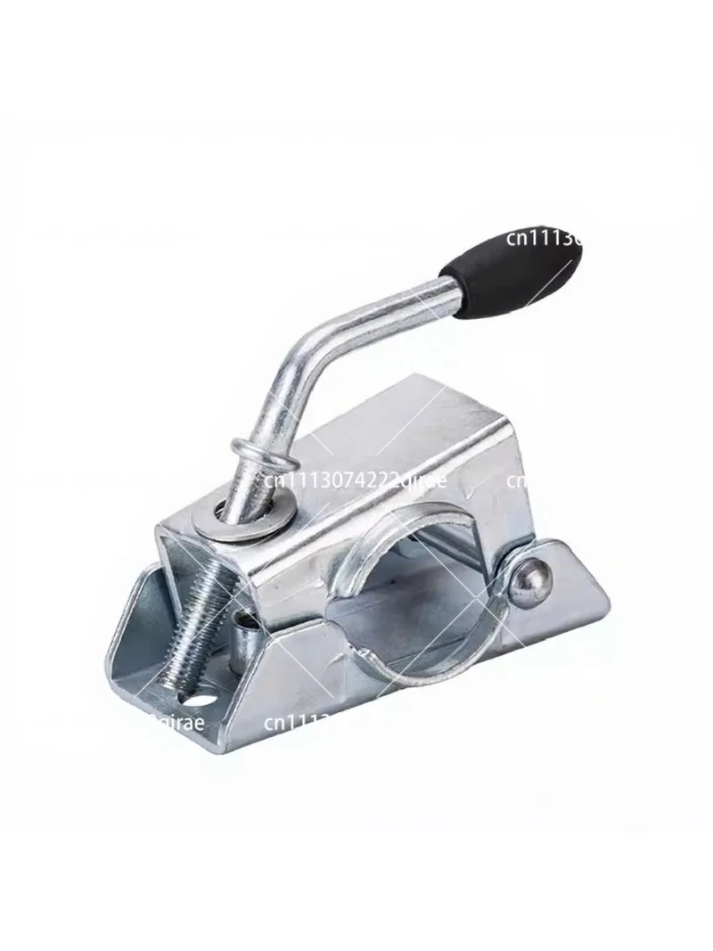 Manual Crank Trailer Stabilizer Jack, European Style Landing Gear with Guide Wheel for RV