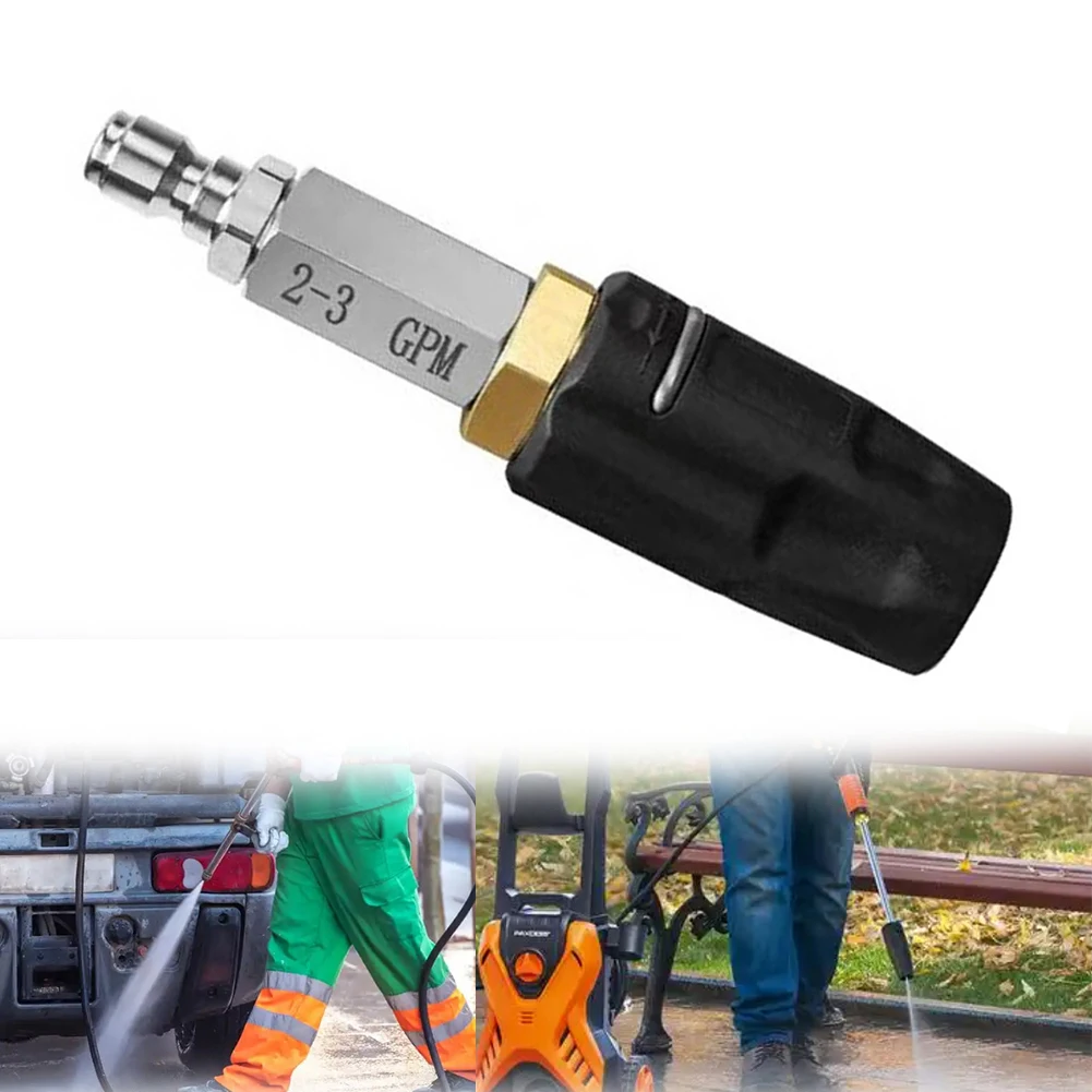 /Brass /Soft /Wash Nozzle 0 To 60 Degree Adjustable Spray Pattern For Pressure Washer Low To High Reach Cleaning Tool