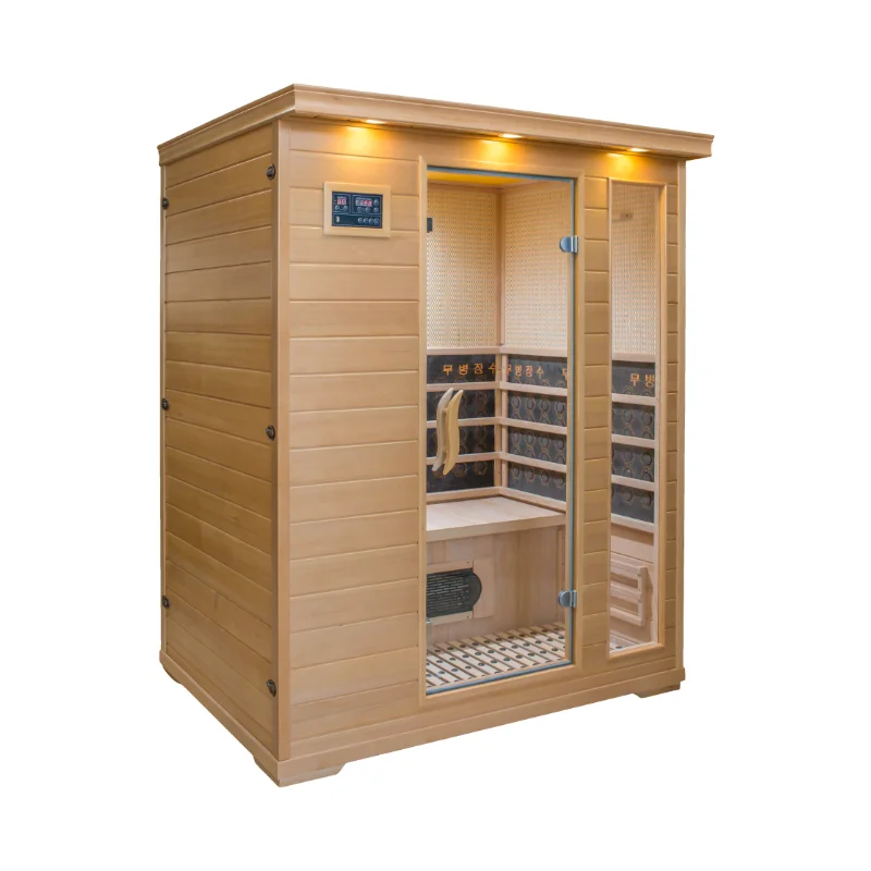 1-2 pessoas ao ar livre Cubo de cedro Sauna Room Square Spa Sauna Cabine do fabricante
