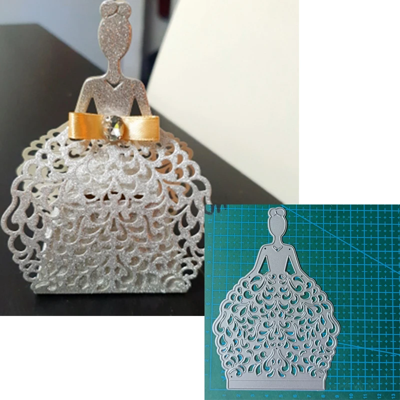 Dress Metal Cutting Dies Mold Scrapbooking Decoration Paper Cards Craft Knife Mould Blade Punch Template Embossing Stencils