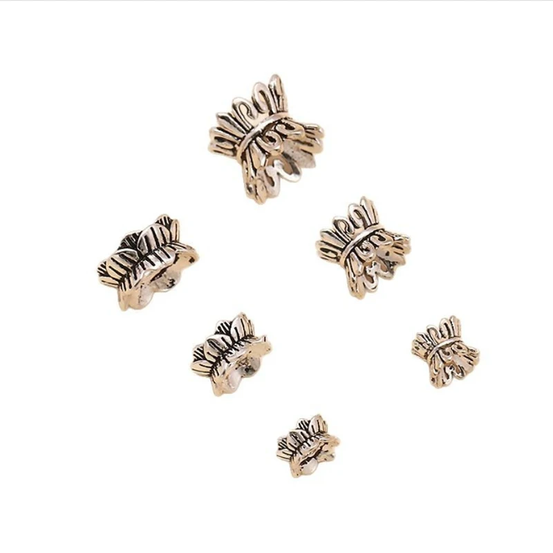 925 Silver Jewelry Bead Caps Sterling Silver Flower Bead Cap Jewelry Findings Pure Silver Lotus Symbol Bead Caps