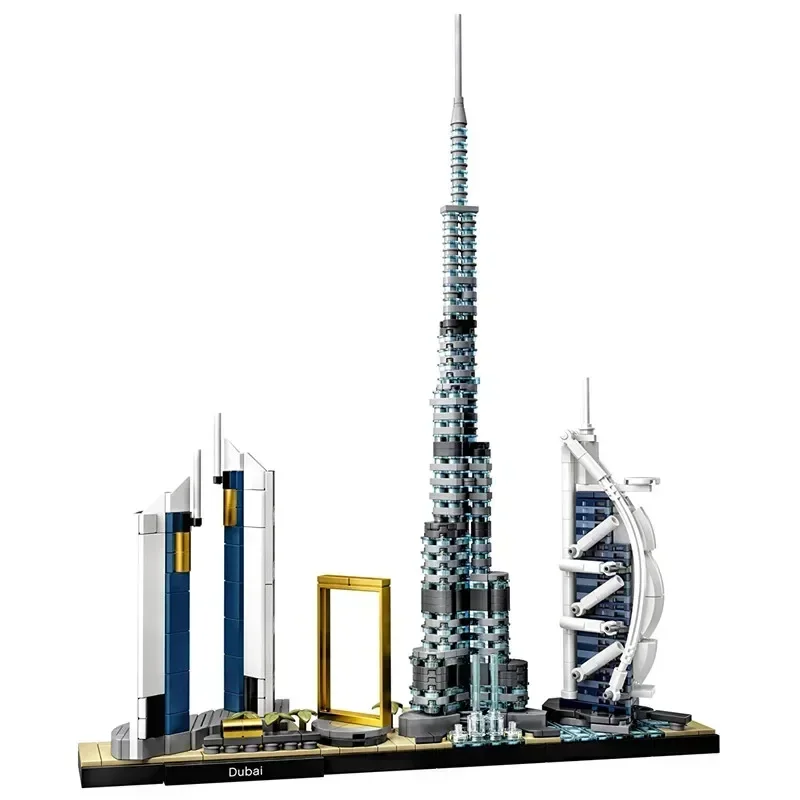 Architecture Paris Dubai London Sydney Chicago  Building Blocks Kit Brick Classic City Model Children\'s Toy Kit for Kids Gift