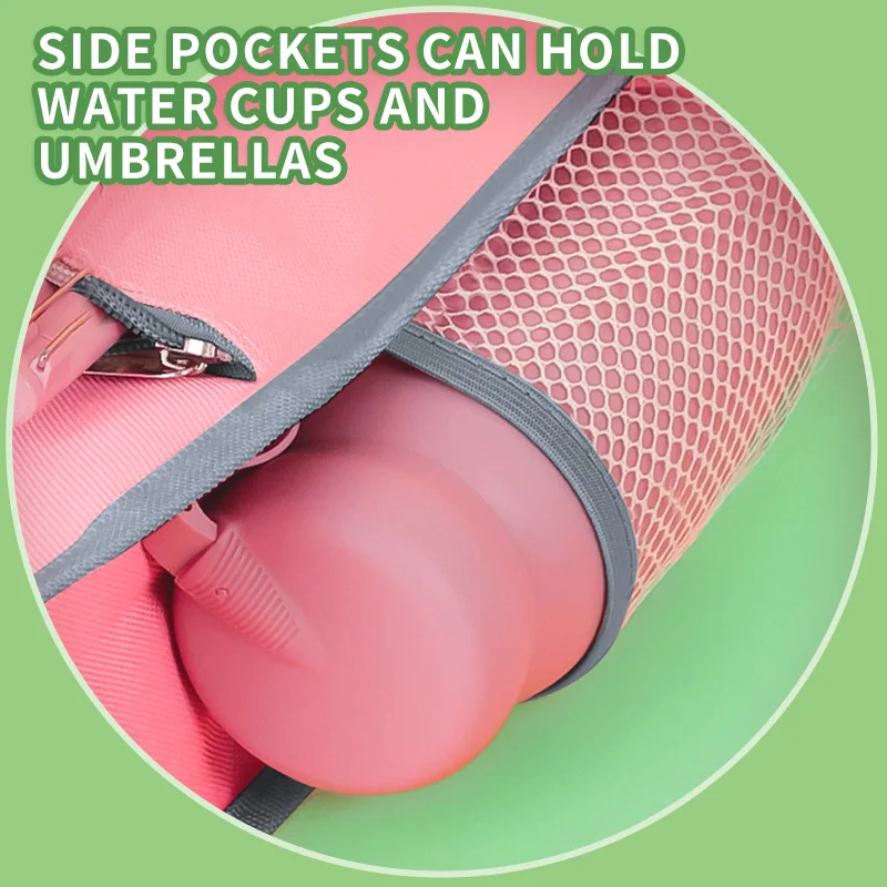 Huajie 1 أكسفورد القماش عمودي سعة كبيرة ستيريو حقيبة يد مقاومة للاهتراء ومقاومة الأوساخ الكمبيوتر المحمول الضروريات اليومية حقيبة مستحضرات التجميل مناسبة للسفر المكتبي والمدرسة