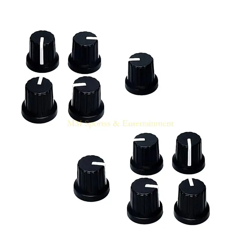 31be 10pcs potentiometer control control control control control control control knob 6mm amplifier amplifier knob من السهل