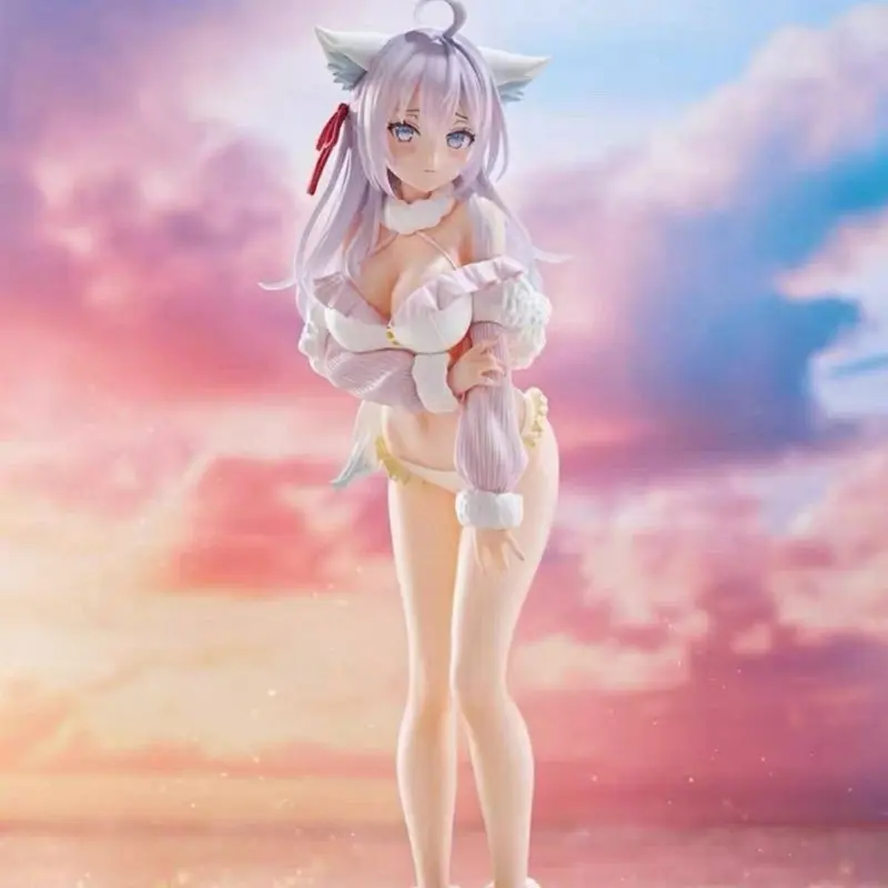 Nueva Figura Coleccionable de Anime de 25 cm, Chica Tímida Junto a la Mesa, Alya, Chica Zorra, Adorno Sexy, Figura de Bikini, Playa, Modelo Adulto, Juguete de Regalo para Fans
