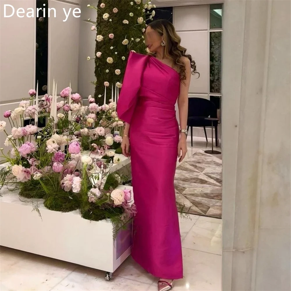 

Customized Saudi Arabia Prom Gown Dearin Asymmetrical Column Ankle Length Skirts Vertically Bespoke Occasion Dresses Evening For