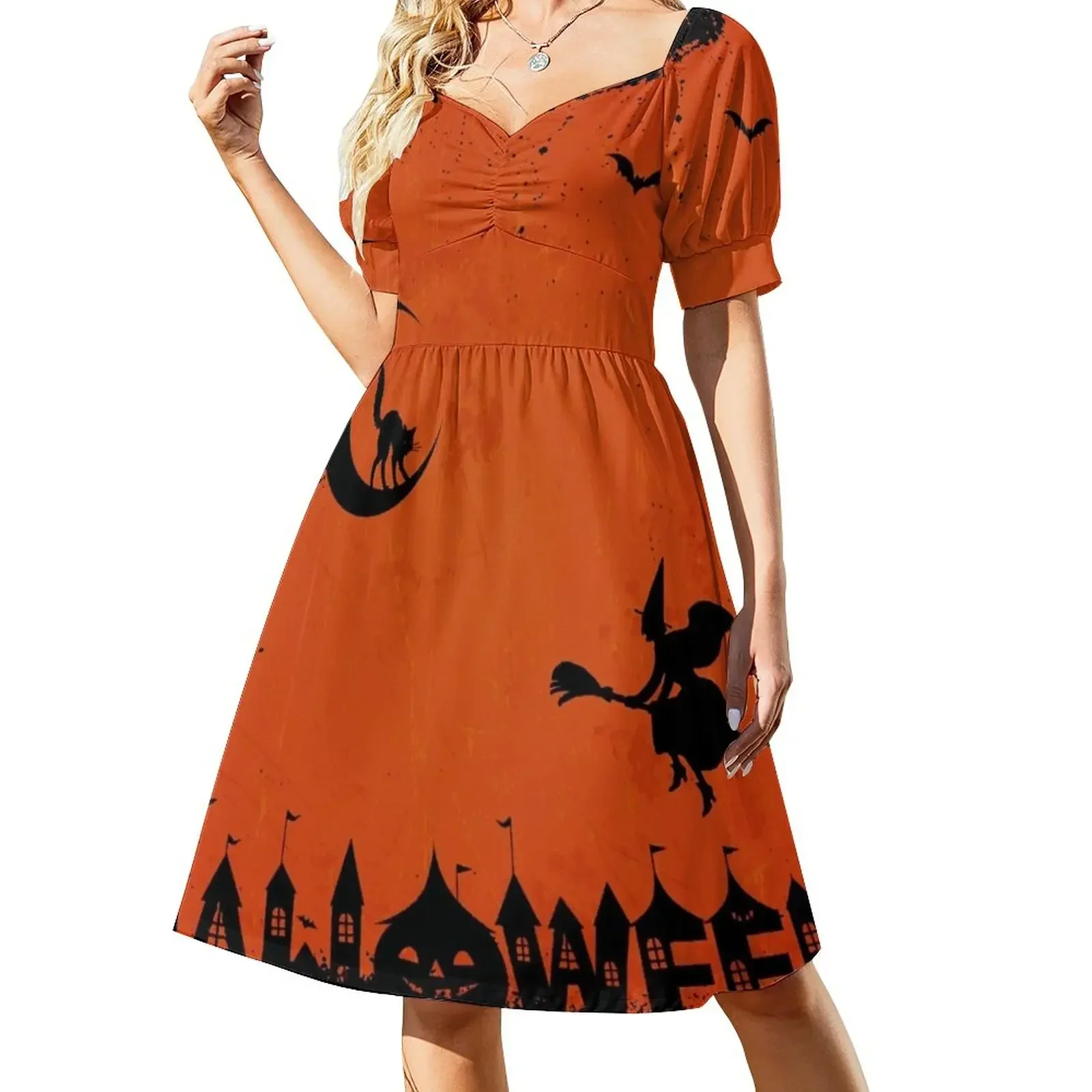 

Halloween Sleeveless Dress elegant dresses plus sizes Dress vintage Dress