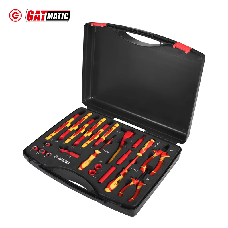 Professional Tools 22 Pieces Electric Vehicle Car Repair Insulated Socket Wrench Screwdriver Set