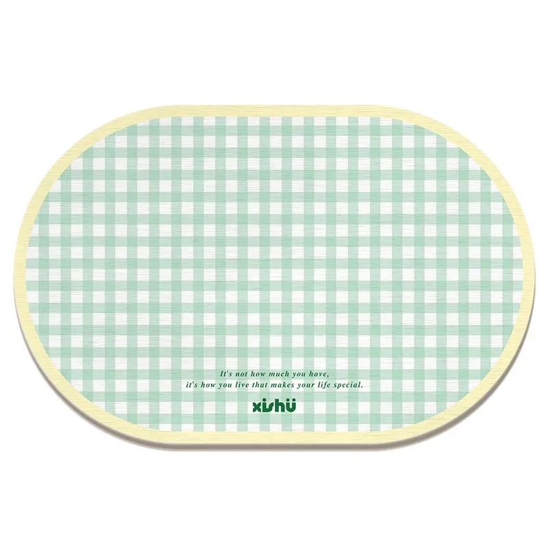 West tree, hard diatom mud absorbent mat, bathroom door floor mat, cream wind toilet floor mat, bathroom non-slip mat