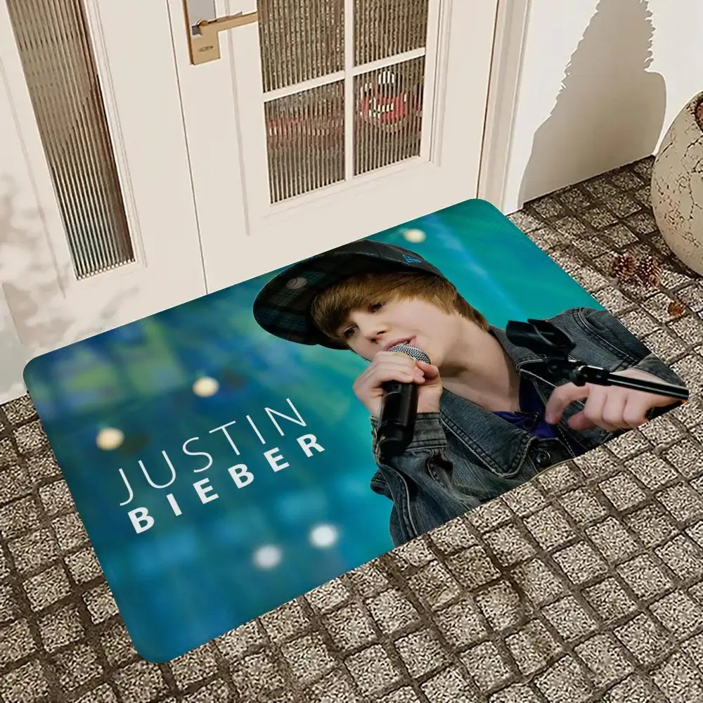 Justin Bieber Floor Mat Entrance Door Mat Nordic Style Home Doormat Bathroom-Toilet Mats Bedroom Hotel Decor Mat