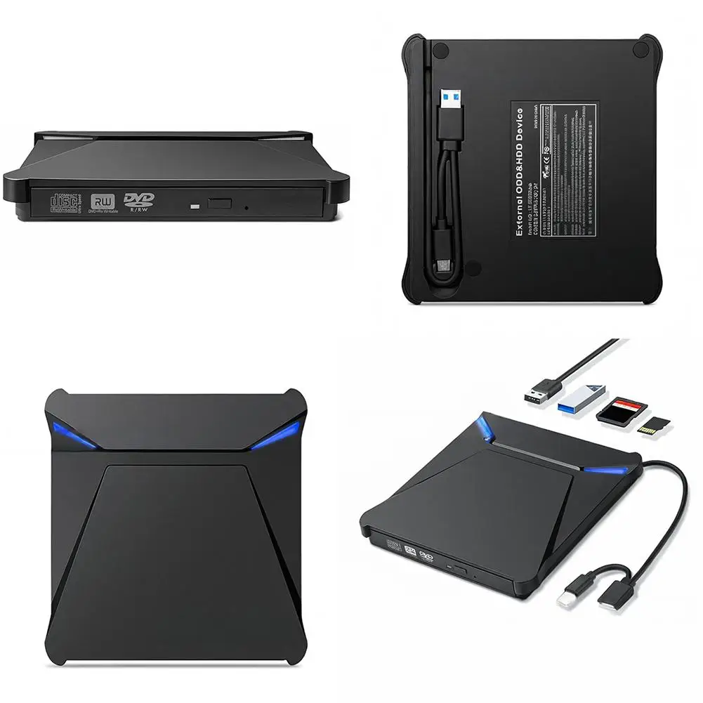 New Multifunctional USB External DVD High-speed Burner Laptop Portable Computer Hard Drive External TypeC Optical Drive