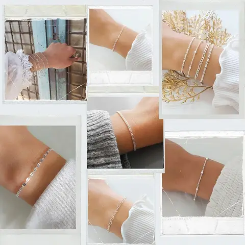 Eleganta guldtennisarmband för kvinnor, guldfärgat rostfritt stål justerbart Iced Out-kedjearmband söta smycken grossist 10 best sales fint guldarmband - №10