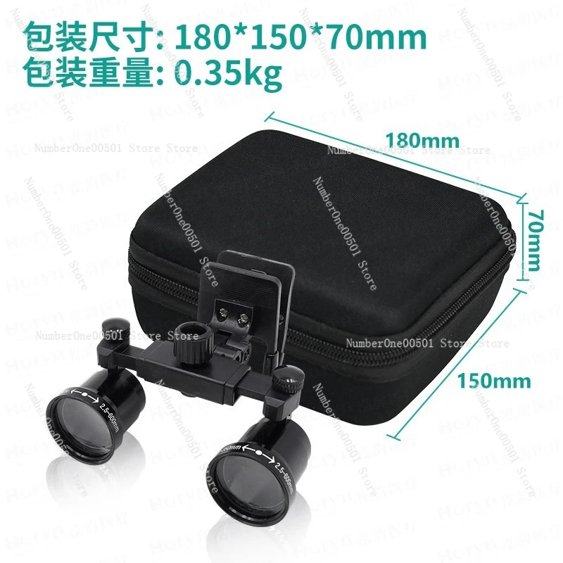 mba7-clip-on-dental-loupes-25x-35x-adjustable-magnification-for-glasses-ent-surgery-high-definition
