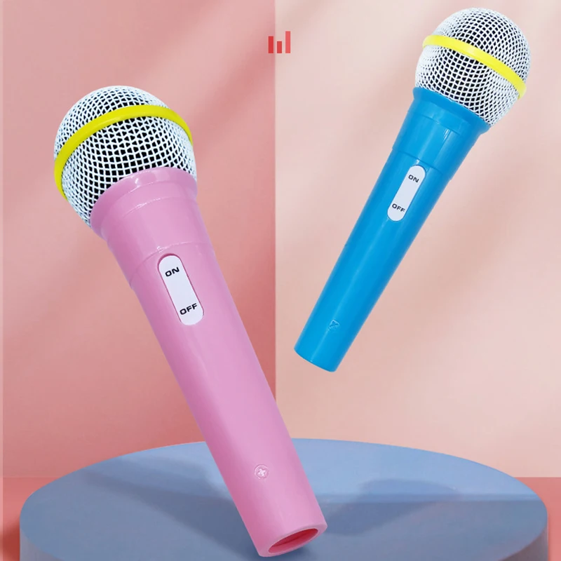 New Children's Simulation Fake Microphone Accessories Party Props Model Small Host Interview Stage Fake Singing Props