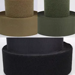 5cm di larghezza verde militare Coyote marrone nero RG grigio adesivo gancio e anello di fissaggio cinturino magico nastro adesivo gilet cucito fai da te