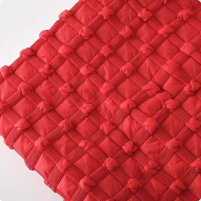 

Red Polyester Cotton Fabric For Coat Jacket Vest Pet Clothing Lining Cloth Cushion Fabric