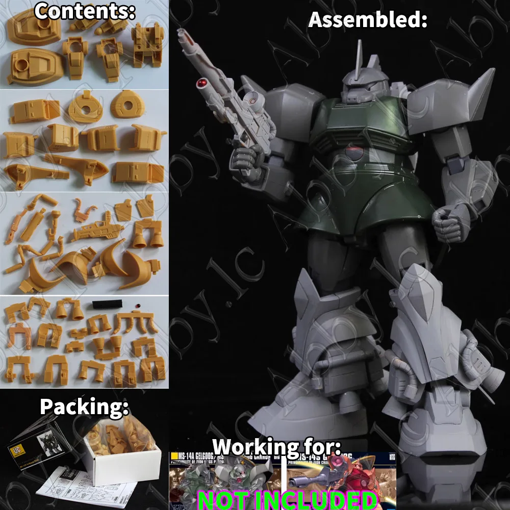 HG 1/144 MS-14BR Gelgoog High Mobility R Type Resin Conversion Kit for HGUC MS-14A Gelgoog MS-14C Cannon MS-14S Commander Type