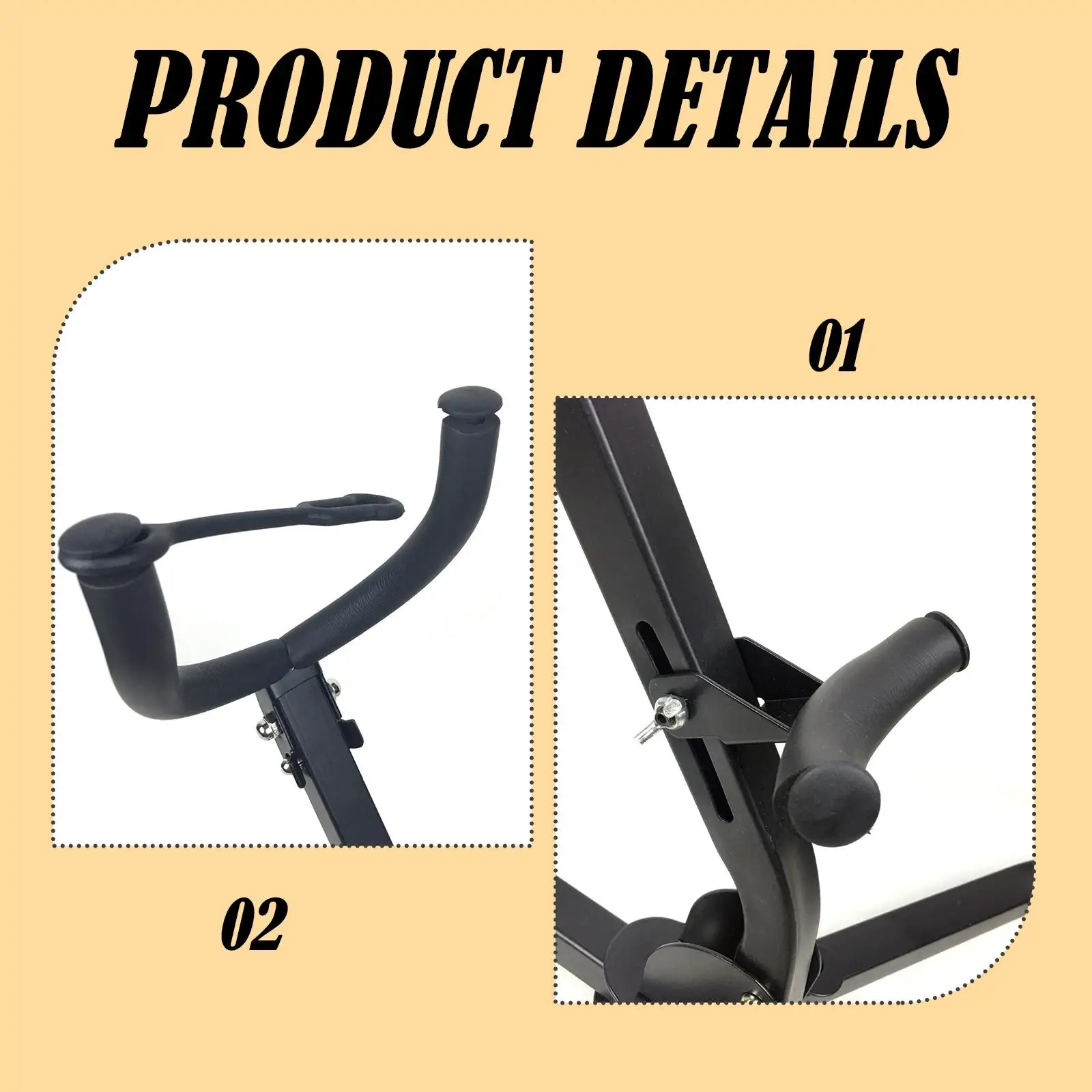 Saxophone Stand Portable Anti Slip Easy to Carry Professional Wind Instrument Accessory Versatile Foldable Saxophone Holder