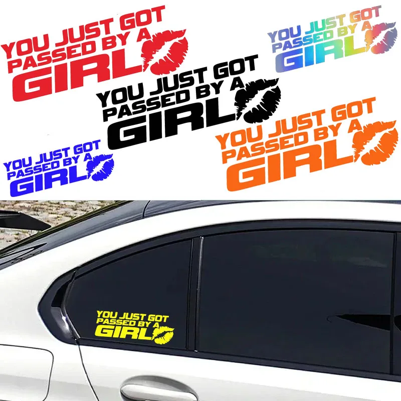 

Funny Girl Car Sticker | PVC Vinyl Shaped Car Decal | Scratch Concealer Decorative Sticker