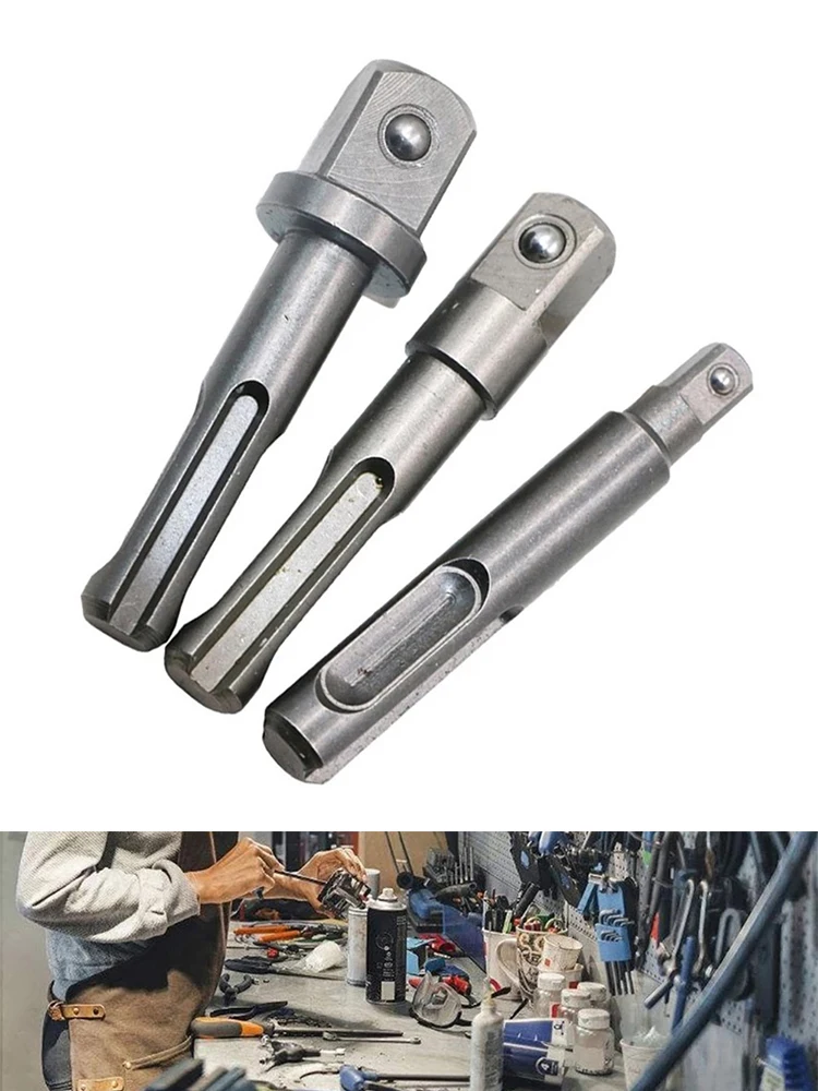 

40CR Steel Spring-loaded Ball Bearing Lock Single Electric Hammer Conversion Joint SDS Handle Connecting Rod For Power Drill Bit
