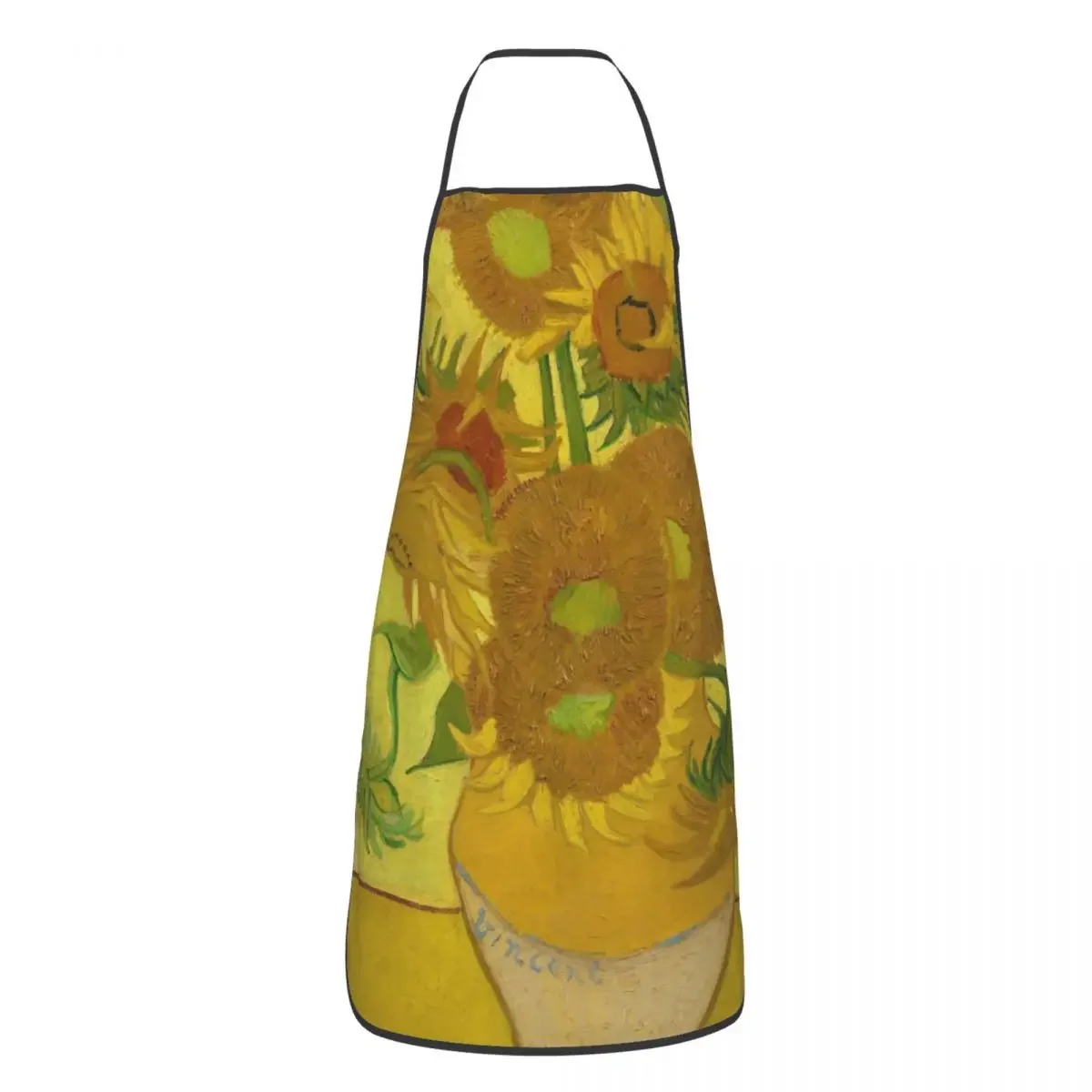 Unisex Vase With Twelve Sunflowers Kitchen Chef Cooking Baking Apron Men Women Vincent Van Gogh Tablier Cuisine for Painting