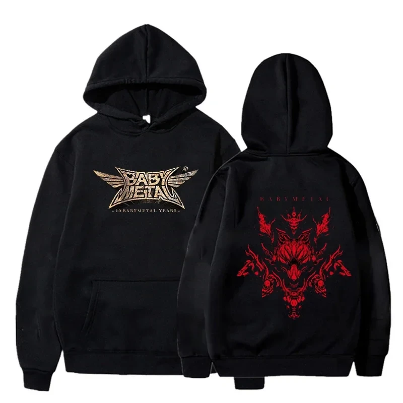 Japan Babymetal Steelheart Band Hooded Pullove Vintage High Street Sweatshirt Loose Comfortable Joker Men And Women Sweater