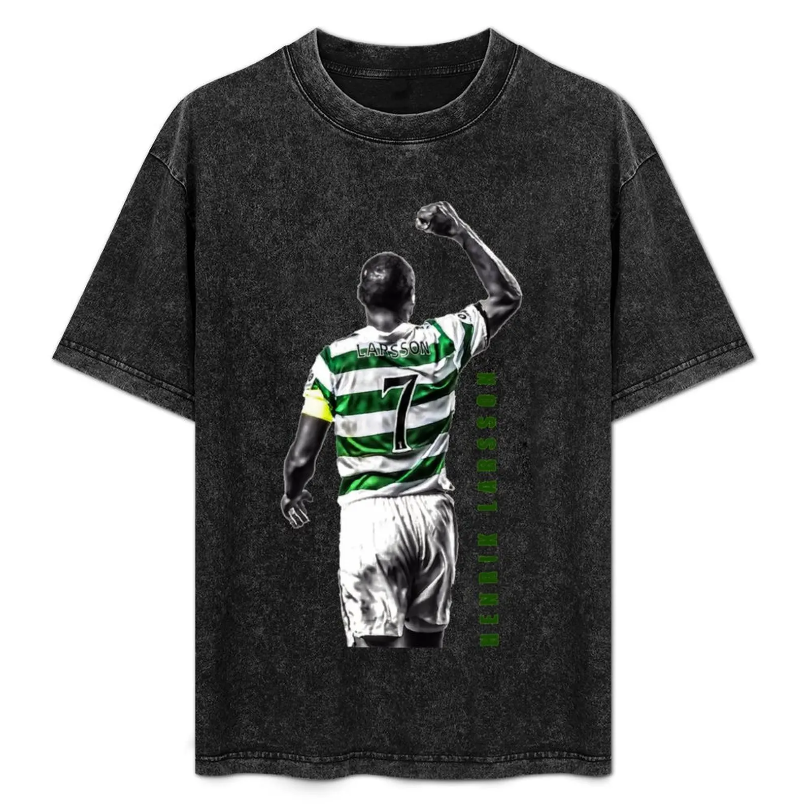 

Henrik Larsson Celtic Football Club Legend Artwork T-Shirt boys whites customizeds heavyweight t shirts for men