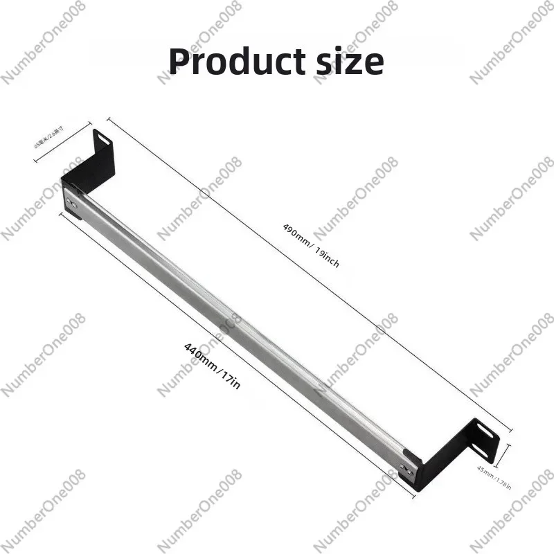 Industrial-grade Adjustable Rail Rack Mount Bracket for Network Cabinets - Ideal for Switches, Transceivers, and Power Supplies - view 3