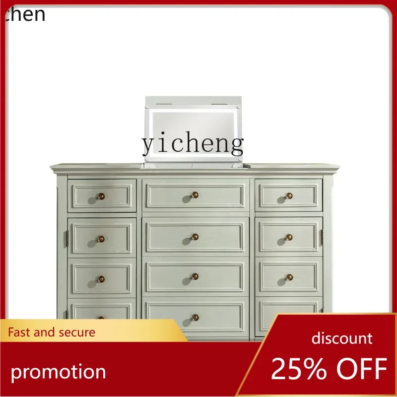 

YFY Smart Dresser Beauty Mirror Hidden Storage Cabinet Integrated Flippable Modern Simple Dresser
