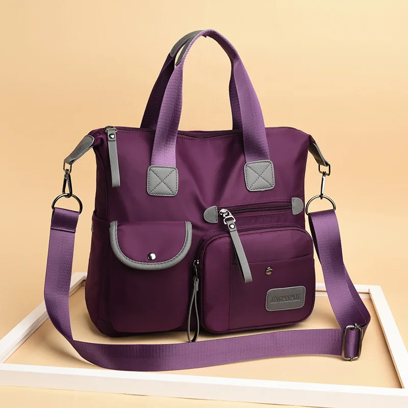 Borse multifunzione per donna borsa a tracolla Casual di grande capacità Tote borse a tracolla in Nylon impermeabile Bolsa Feminina