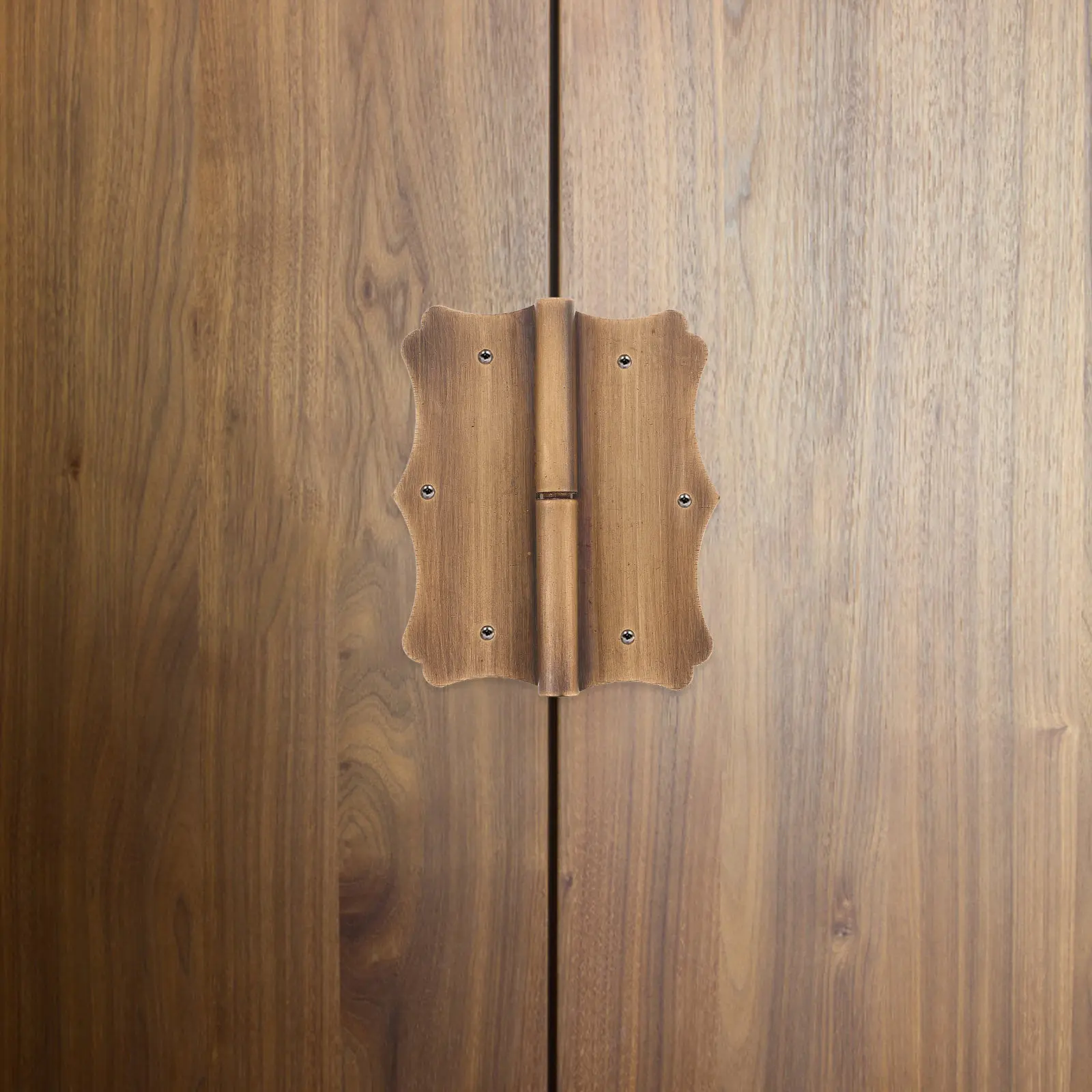 Copper Door Hinge Vintage Retro Style Smooth Operation Wear Resistant Thickened Hinge for Kitchen Bathroom Cabinet Woodworking