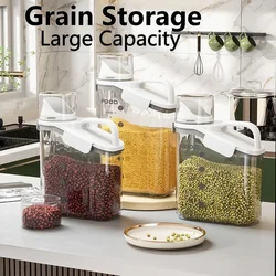 Airtight Grain Jar Storage Large Size with Lid Cereal Dispenser Cereal Container Storage Box Rice Dispenser Grain Dispenser