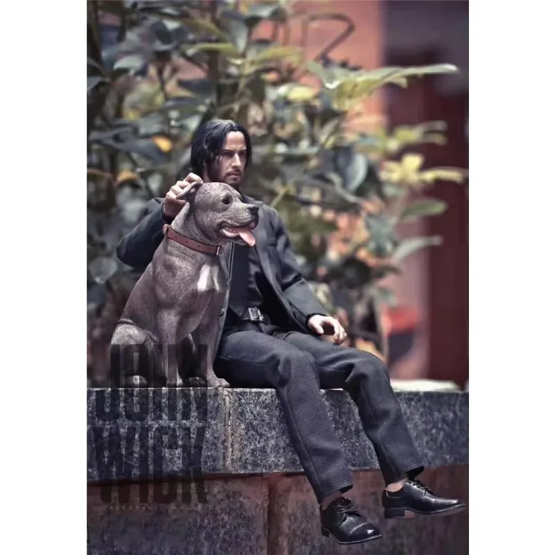 JXK 1/6 スケール模擬動物スタッフォードシャー テリア樹脂モデルアクションフィギュアアクセサリー玩具コレクションディスプレイ