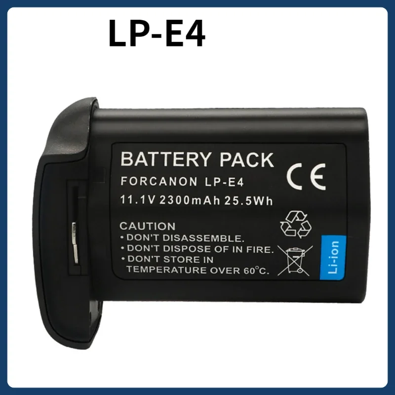 

Canon LP-E4 DSLR Camera Battery EOS-1Ds Lithium Battery Canon Imported Battery 1D Mark LV 2300mAh 11.1V 25.5WH Digital Batteries