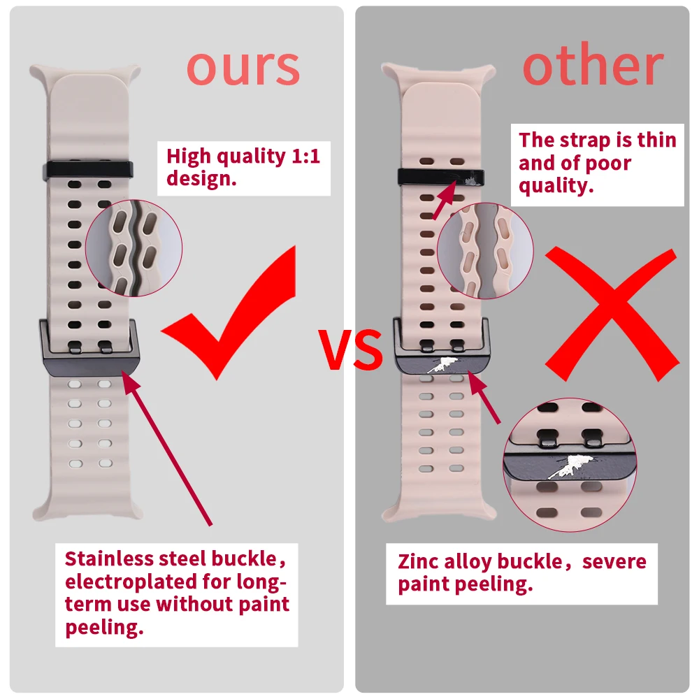 1:1 삼성 갤럭시 시계 울트라 2025 실리콘 시계 밴드 팔찌 갤럭시 울트라 47mm 교체 스트랩 용 오리지널 마린 밴드
