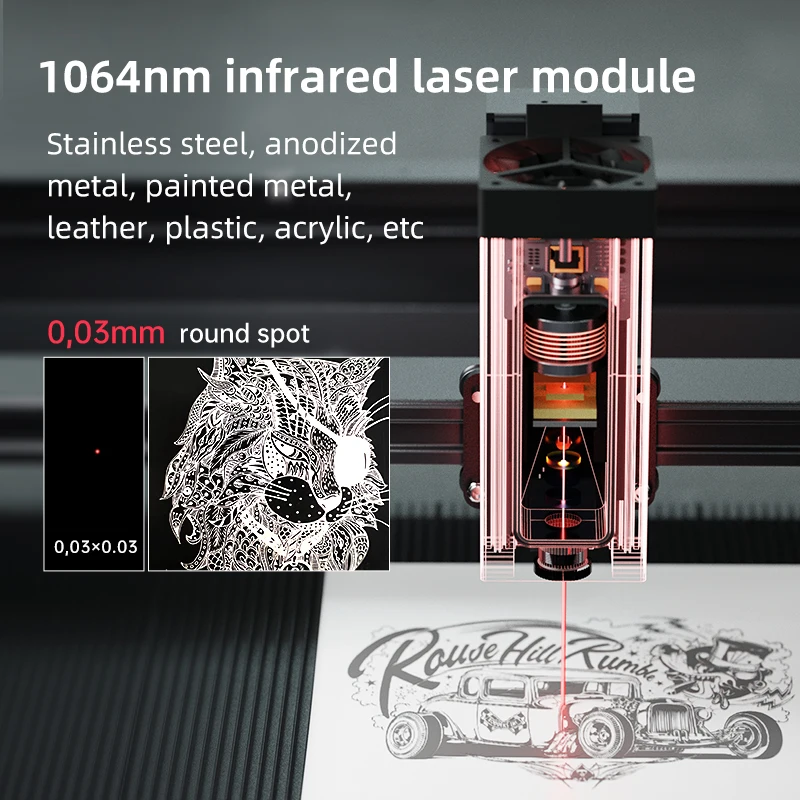 DAJA D5 Pro Laser Engraving Cutting Machine High Precision Metal Laser Engraver for Wood Leather Acrylic
