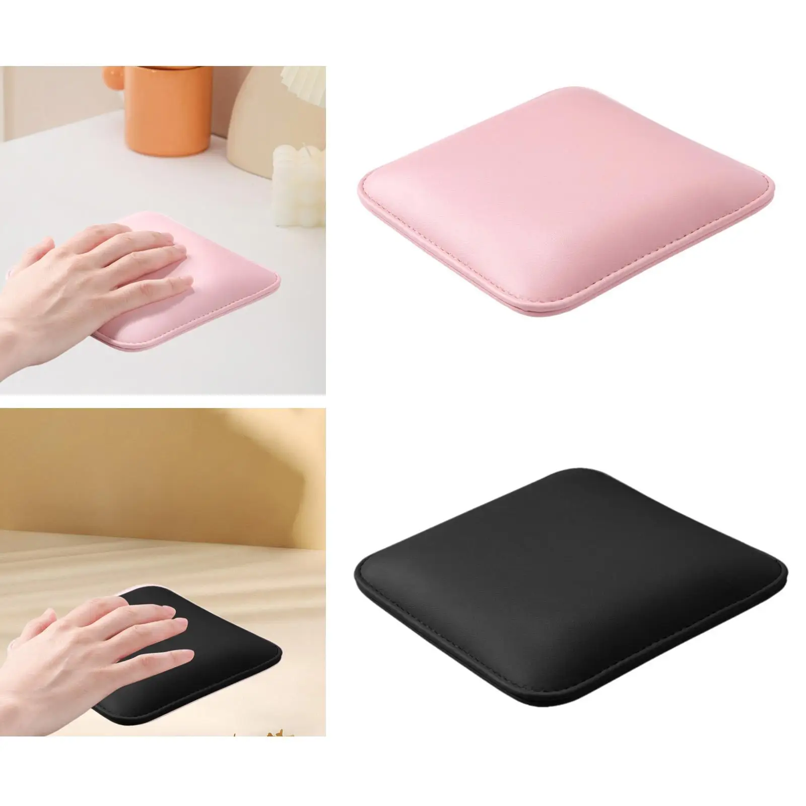 Elbow Rest Easy to Clean PU Leather Non Slip Professional Soft Table Desk Station Elbow Pad for Manicure Salons Home DIY