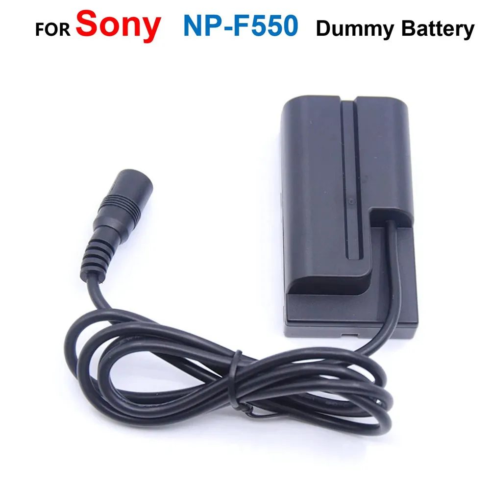 

NP-F550 DC Coupler Dummy Battery Replace NP-F970 F960 F750 F550 For YongNuo NanGuan Photo Studio LED Light Lamp，BMPCC，Monitor