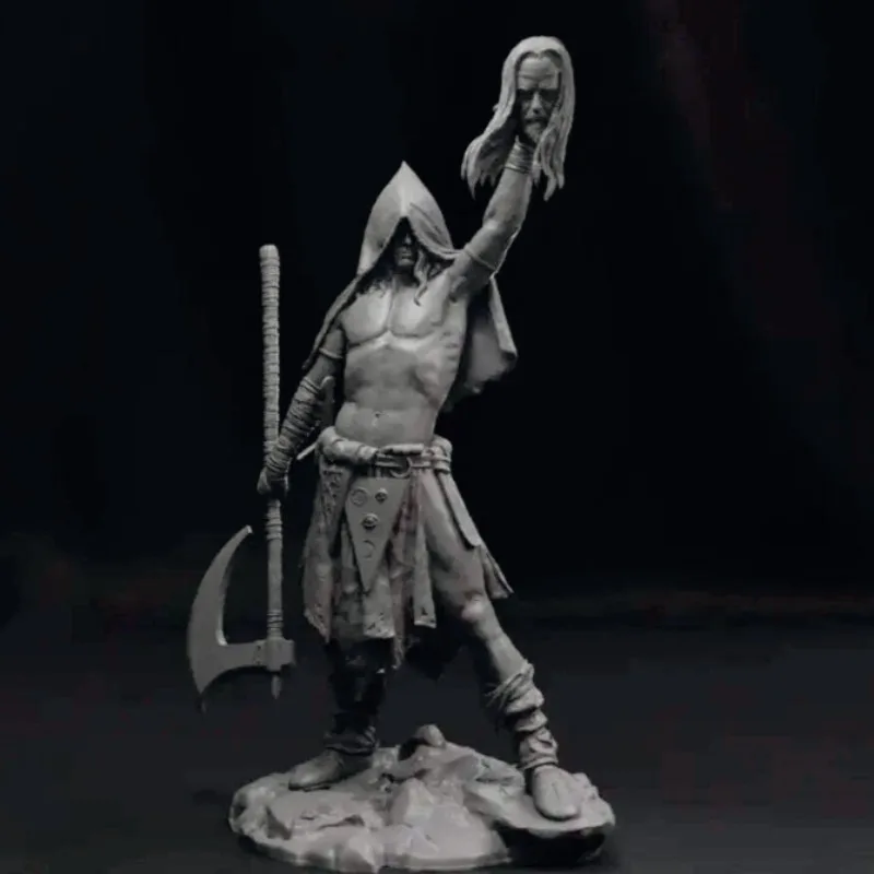 Kit de figurines assemblées en résine GK, échelle 1/24, sculpture miniature de guerrier antique, Art Hobby, non assemblé et non peint