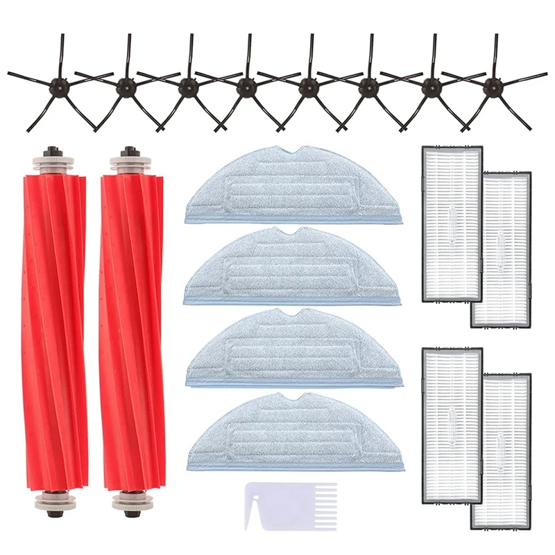 Акция! Набор аксессуаров для Xiaomi Roborock S7,S7 Maxv Plus,S7 Maxv Ultra,S7 Maxv робот вакуумный основной боковой щетки фильтры швабры