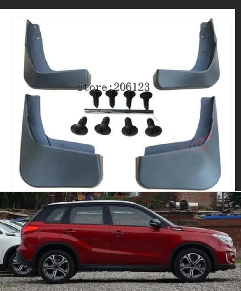 Car Mud Flaps For Suzuki Vitara / Edcudo 2016 2017 2018 Mudflaps Splash Guards Mud Flap Mudguards Fender Front & Rear Protector